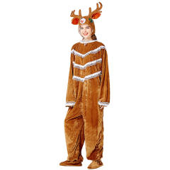 Elk Jumpsuit Women Christmas Uniform Reindeer Costume Sexy Xmas Fancy Dresses PQ3339