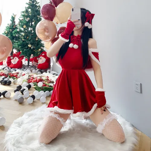 Santa Costume For Women Fantasy Bunny Uniform Christmas Battlesuit PQCH255