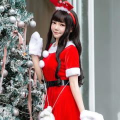 Christmas Fancy Dress Fantasy Bunny Uniform Santa Costume For Women PQCH185