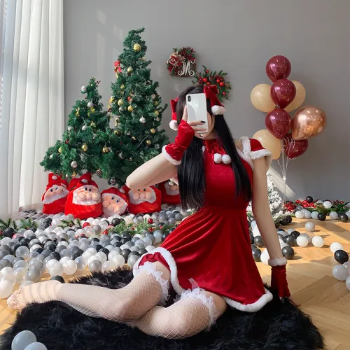 Santa Costume For Women Fantasy Bunny Uniform Christmas Battlesuit PQCH255