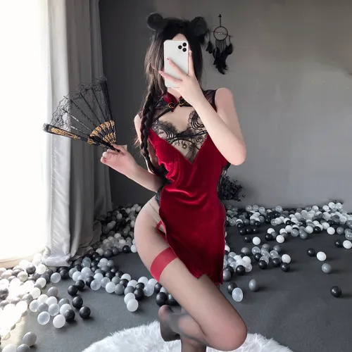 Christmas Lingerie Fancy Dress Xmas Costume Nightwear Fantasy Uniform PQ333