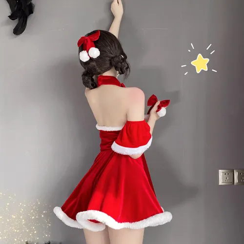 Chinese Christmas Dress Xmas Costume Clubwear Fantasy Qipao Uniform PQ315