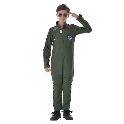 2022 Halloween Top Gun Kids Costume Pilot Uniform For Children PQ22533