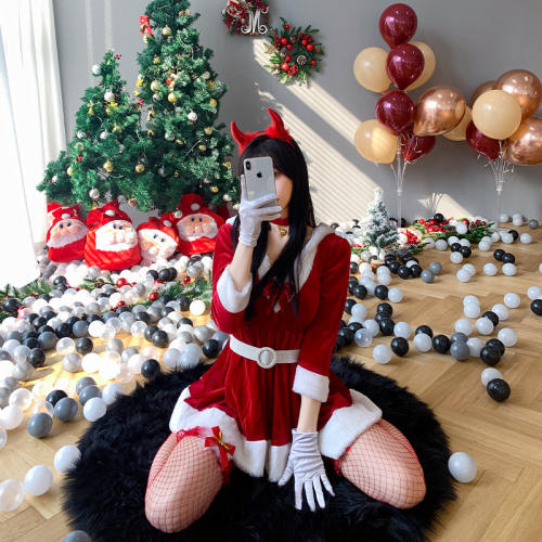 Christmas Evil Fancy Dress Woman Devil Uniform Sexy Xmas Costume PQ252