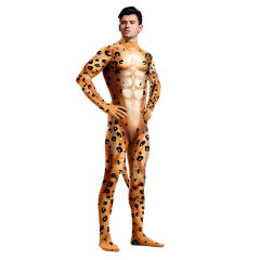 Leopard Animal Carnival Jumpsuit Adult Panther Cosplay Costume PQB1020