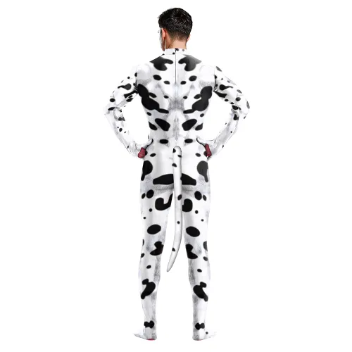 Adult Cow Cosplay Costume Unisex Carnival Animal Jumpsuit PQB1001