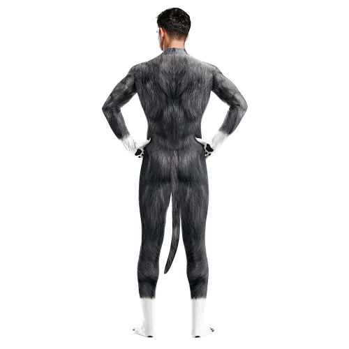 Adult Wolf Cosplay Costume Unisex Sirius Carnival Jumpsuit PQB1003