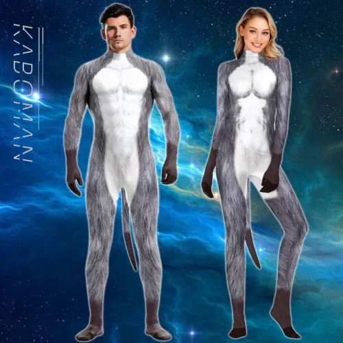 Adult Donkey Cosplay Costume Unisex Moke Carnival Jumpsuit PQB1008