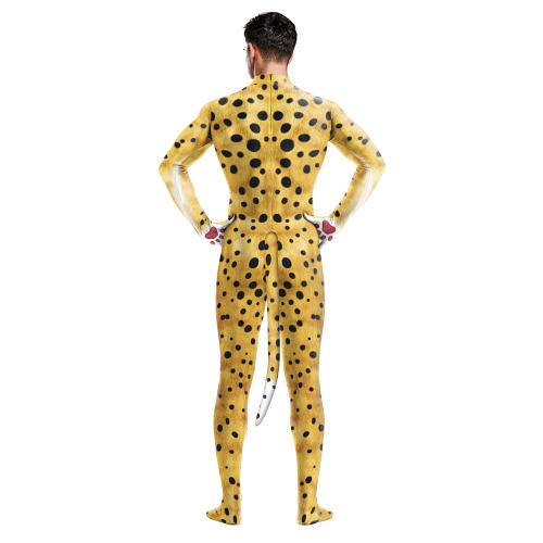 Adult Panther Cosplay Costume Leopard Animal Carnival Jumpsuit PQB1037
