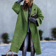 Fashion Women Woolen Jacket Warm Casual Winter Coat PQ8753A