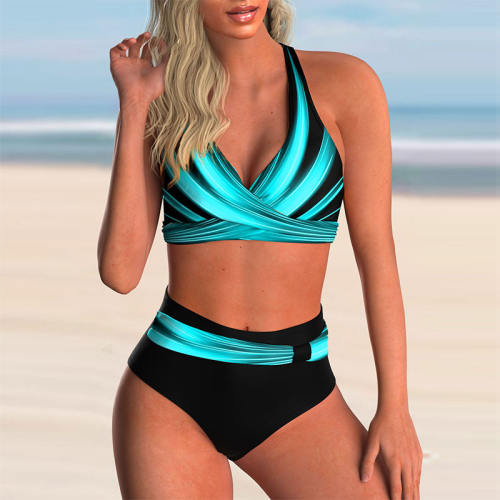 Digital Print Bikini for Women Sexy Plus Size Swimwear PQ8188