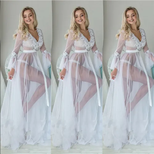 Sexy Beach Dress Women Mesh Long Summer Dresses PQ11691