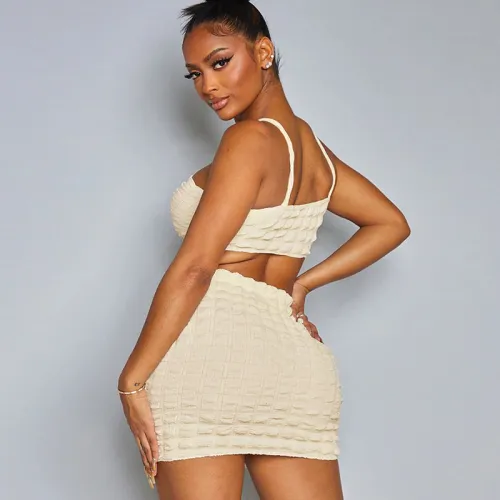 Sexy Two Pieces Dresses Women 2023 Wholesale Summer Dress PQ8387