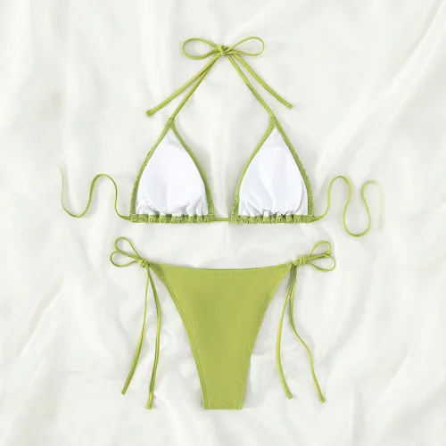 Women Swimwear Sexy Ins Style Bikini Pachwork Bathing Suit PQ8146
