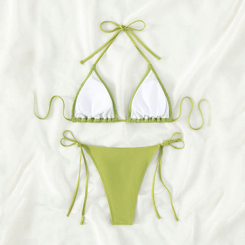Women Swimwear Sexy Ins Style Bikini Pachwork Bathing Suit PQ8146