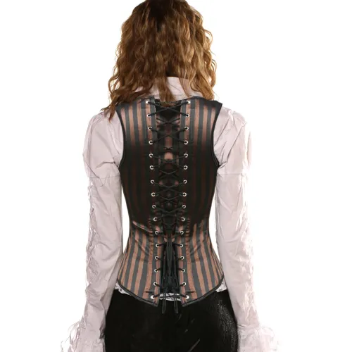Retro Court Corset Women Steampunk Underbust Corselet Sexy Shaper PQ7371