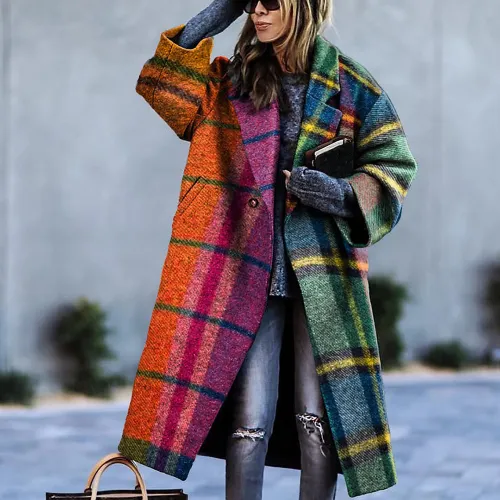 Fashion Casual Winter Coat Women Woolen Jacket Warm PQ8753B