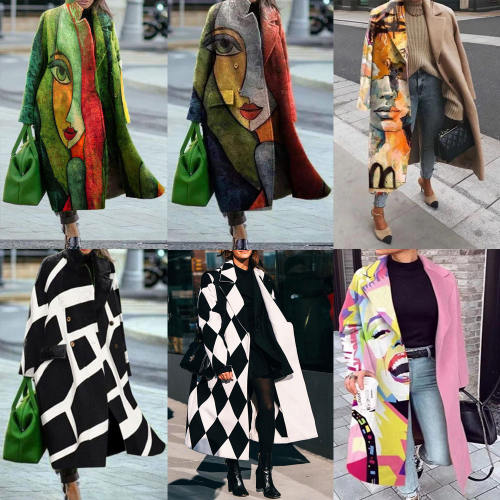 Fashion Casual Woolen Coat Women Winter Jacket Warm Streetwear PQSC8753C