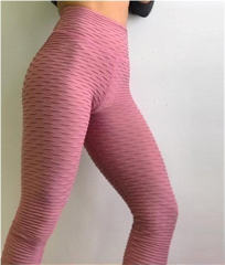 High Waist Yoga Leggings Women Bubble Butt Workout Athletic Pants PQPPK1