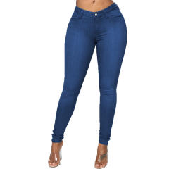 Hight Waist Bubble Butt Jeans Women Fashion Denim Pants PQJN01