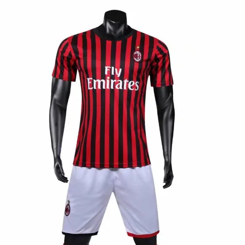 19-20 European Football League Soccer Jersey A.C.Milan Football Fan Apparel PQ9966