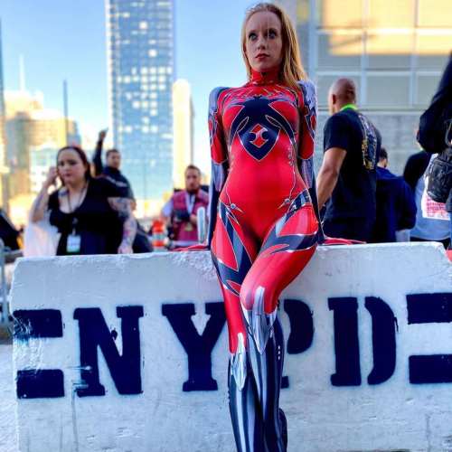 The Amazing Spider Catsuit For Woman Jumpsuit Animation Movie Zentai PQ52355