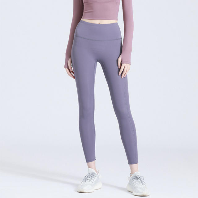 Sexy Seamless Yoga Outfit For Women Breathable Solid Color Fitness Supplies PQ0101