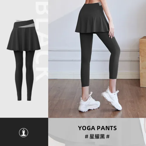 Sexy Yoga Leggings with Skirt For Women Yoga Outfit Solid Color Fitness Supplies MK033
