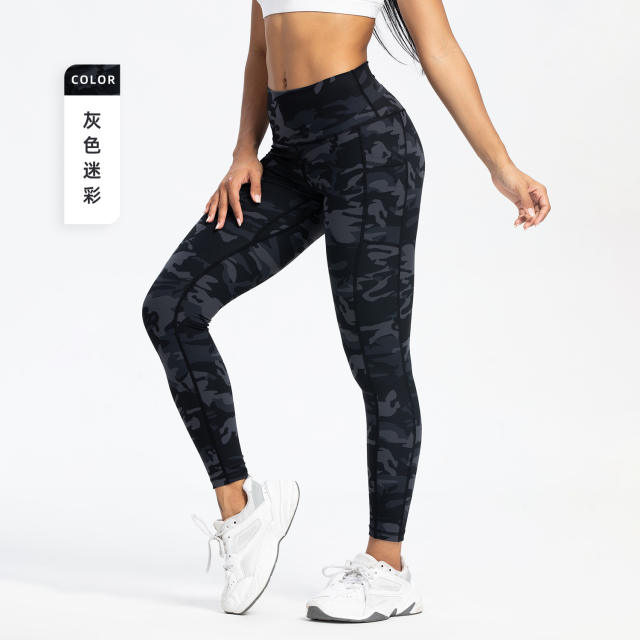 Digital Print Yoga Outfit For Women Sexy Ladies Workout Leggings PQL002