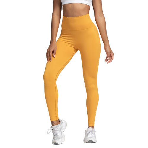 Peach Hip Yoga Outfit For Women Solid Color Bubble Butt Workout Leggings PQ9119