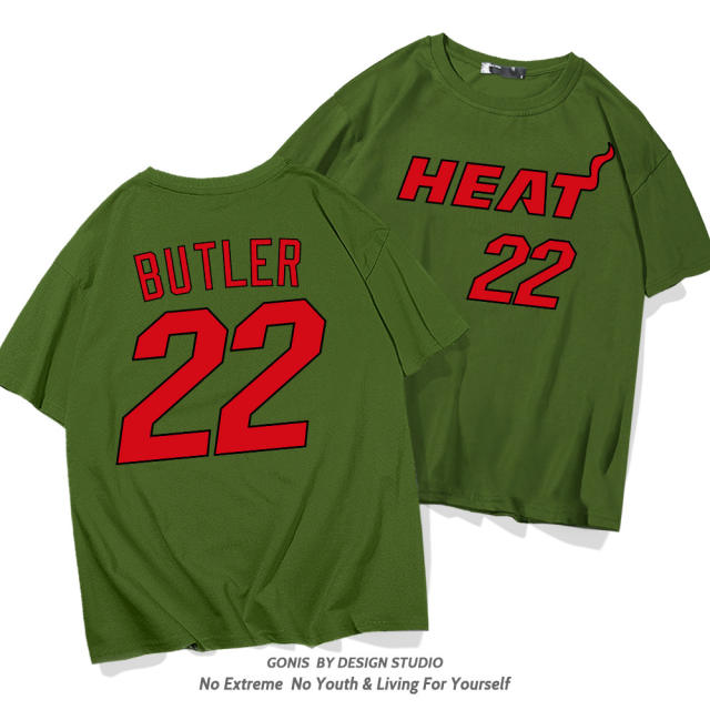 Jimmy Butler Cotton T-shirt For Women Miami Heat Fan Tops 8th Seed Upset Basketball Streetwear PQ1104