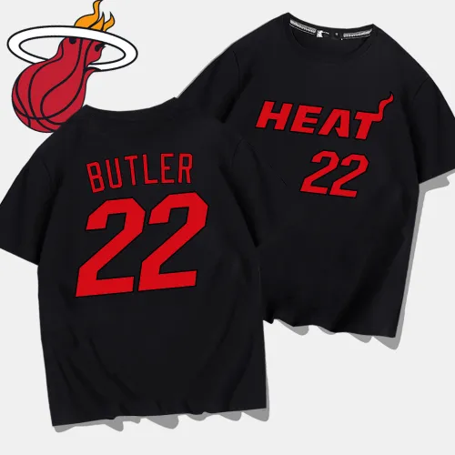Jimmy Butler Cotton T-shirt For Women Miami Heat Fan Tops 8th Seed Upset Basketball Streetwear PQ1104