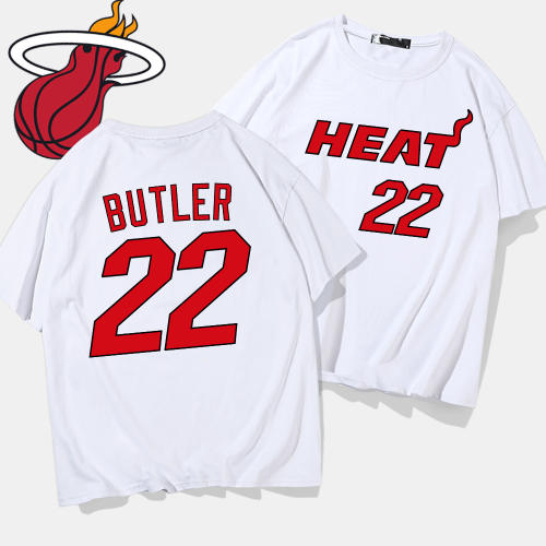 Jimmy Butler Cotton T-shirt For Women Miami Heat Fan Tops 8th Seed Upset Basketball Streetwear PQ1104