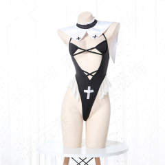 Sexy Nun Lingerie Religieuse Cosplay Outfit Costume Party Game uniform PQ21181