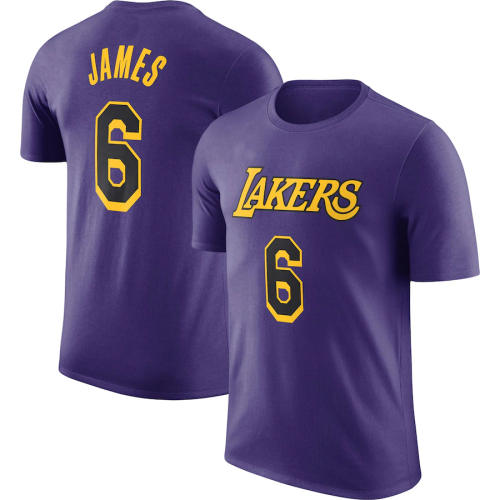 Los Angeles Lakers Basketball T-shirts Adult James Tops Basketball Team Uniform PQT05