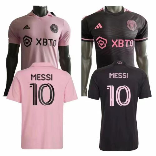 Leo Messi Soccer Jersey Inter Miami CF Football T-shirt Home Soccer Uniforms PQME004