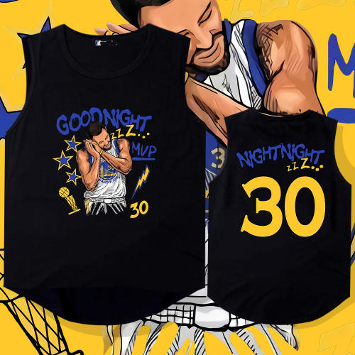 Stephen Curry Fans Tees Unsex Night Night Cotton Tops Good Night Fan Apparel PQSC009