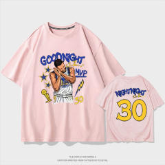 Stephen Curry Fans Tops Good Night Cotton T-shirts Championship Trophy Fan Apparel PQSC010