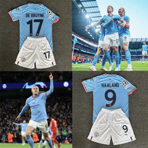 2022 Manchester City Football Kit Erling Haaland Soccer Jersey Tops PQMC004