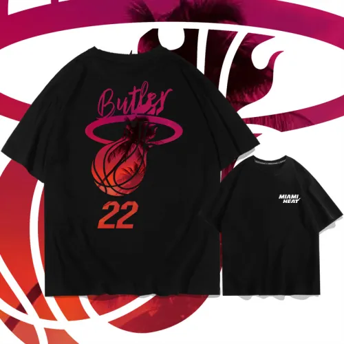 Jimmy Butler Basketball T-shirts Cotton Tops 8th Seed Upset Streetwear Basketball Fan Apparel PQ01612