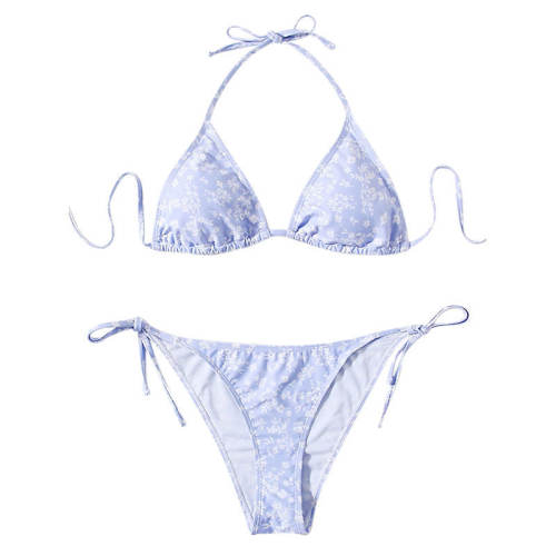 Digital Printed Bikini Sets For Women Spring Swimming Suit Low Waist Micro Beachwear PQ00123
