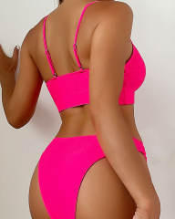 Wholesale Two-Pieces Suits Women 2023 Low Waist Swimwear Vintage V Tank Tops Bikinis PQX03-31
