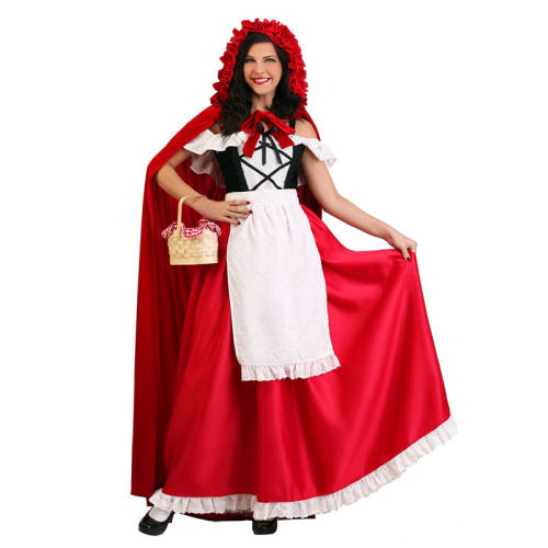 Little Red Riding Hood Uniform Masquerade Fancy Dress Halloween Beauties Costume PQ99217