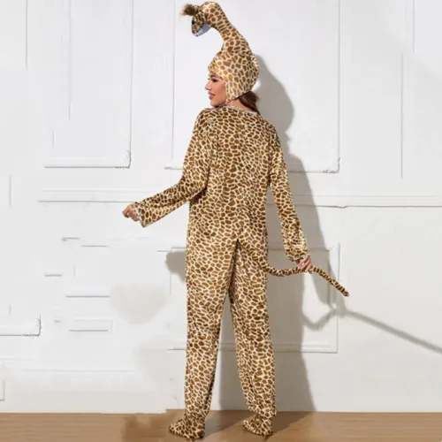 Plush Animal Sleepwear The Giraffe Costume Women Sexy Carnival PQ96685