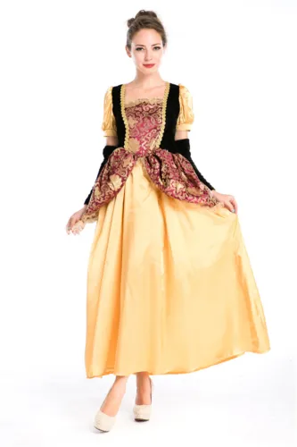 Royal Court Costume For Women Palace Princess Outfit Europe Queen Cosplay Uniform PQ8698