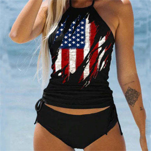Oversize Tankini Swimsuit Swimming Costume Woman Swimwear Two-Pieces Suits PQBY223B