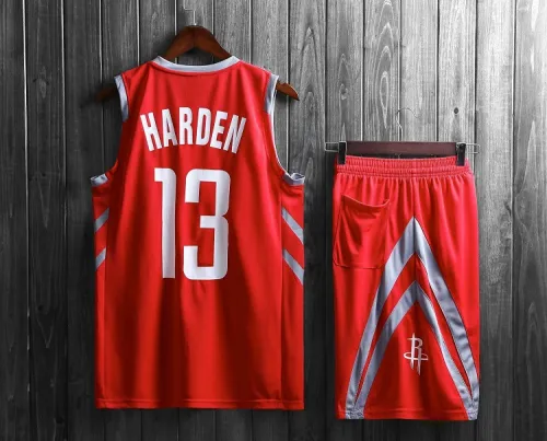 Adult Huston Rockets Basketball Fan Apparel Kits James Harden Basketball Jersey PQJH098