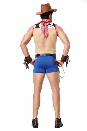 Men Cowboy Cosplay Costume Halloween West cowboys Uniform Adult Carnival Outfit PQ82221