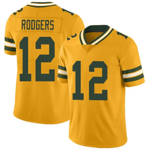 Aaron Rodgers American Football Jersey Green Bay Packers Fan Apparel T-shirt PQ9368P