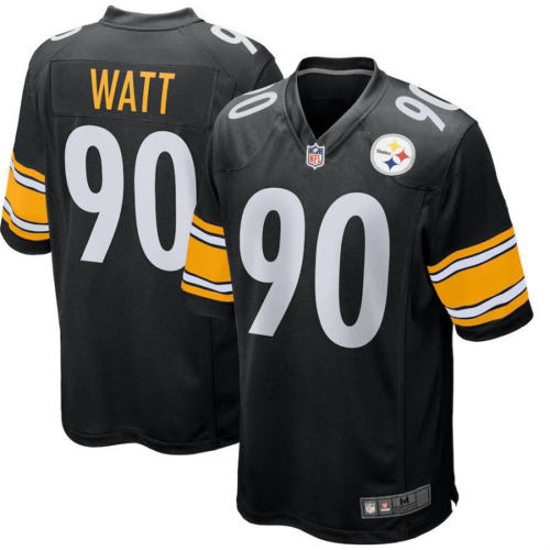 Pittsburgh Steelers Fan Apparel 90 T.J. Watt American Football Jersey PQ6659A